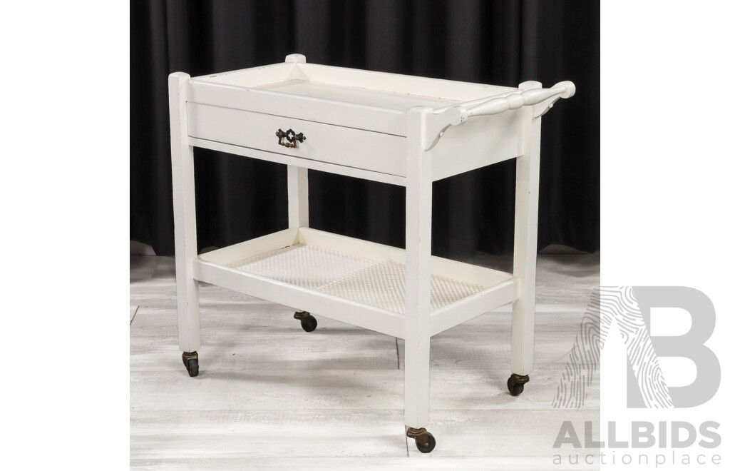 Painted Two Tier Drinks Trolley