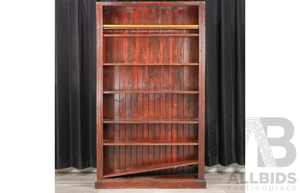 Pair of Timber Open Bookcases