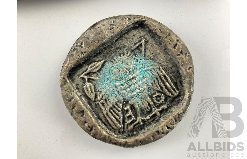 Hellenic Industrial Development Bank Enlarged Reproduction of Athenian Decadrachmon Coin