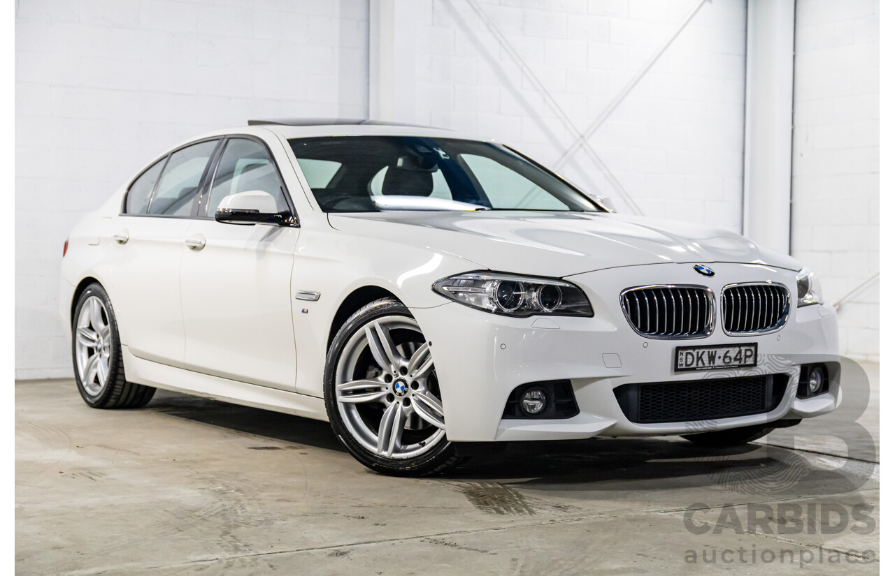 11/2016 BMW 520i M Sport (RWD) F10 MY17 4d Sedan Alpine White Turbo 2.0L