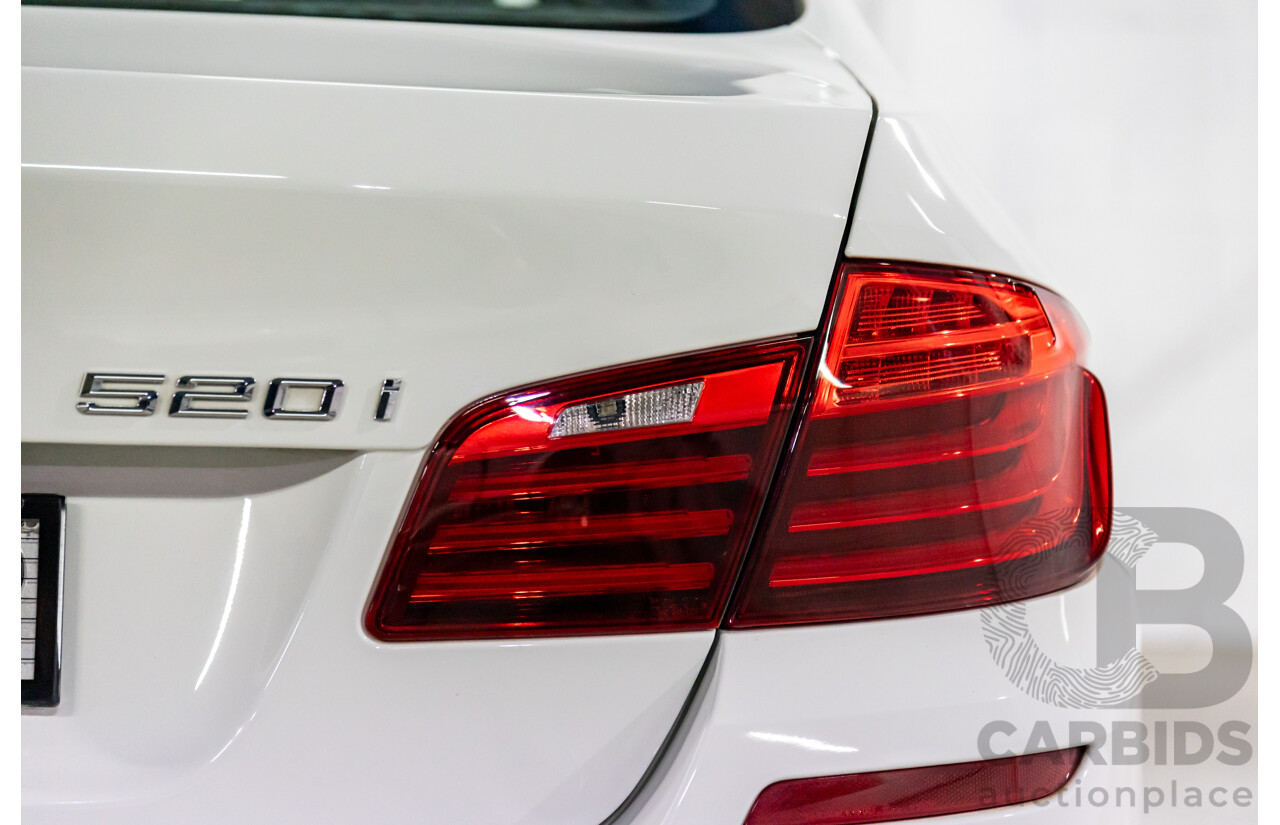 11/2016 BMW 520i M Sport (RWD) F10 MY17 4d Sedan Alpine White Turbo 2.0L
