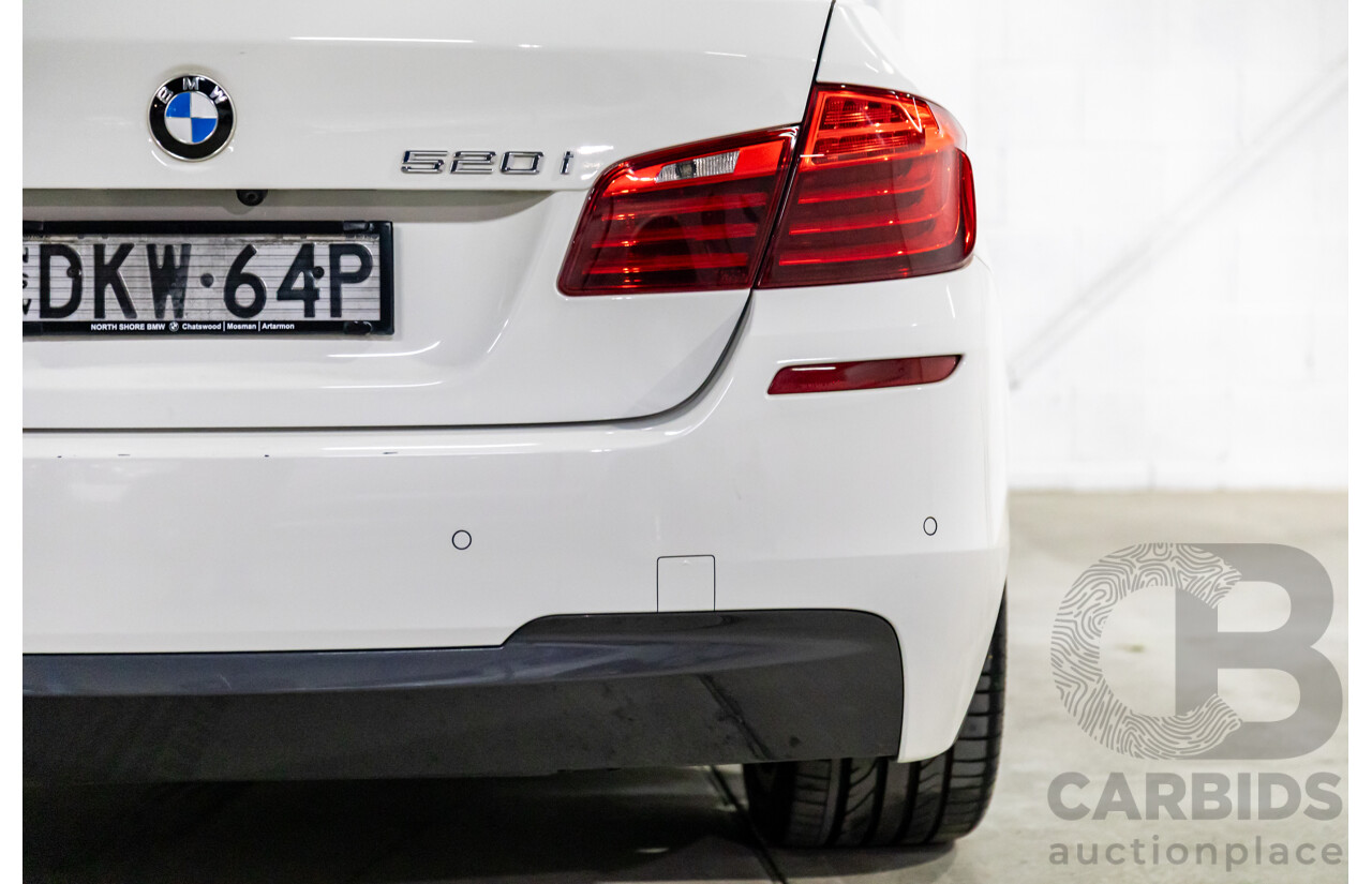 11/2016 BMW 520i M Sport (RWD) F10 MY17 4d Sedan Alpine White Turbo 2.0L