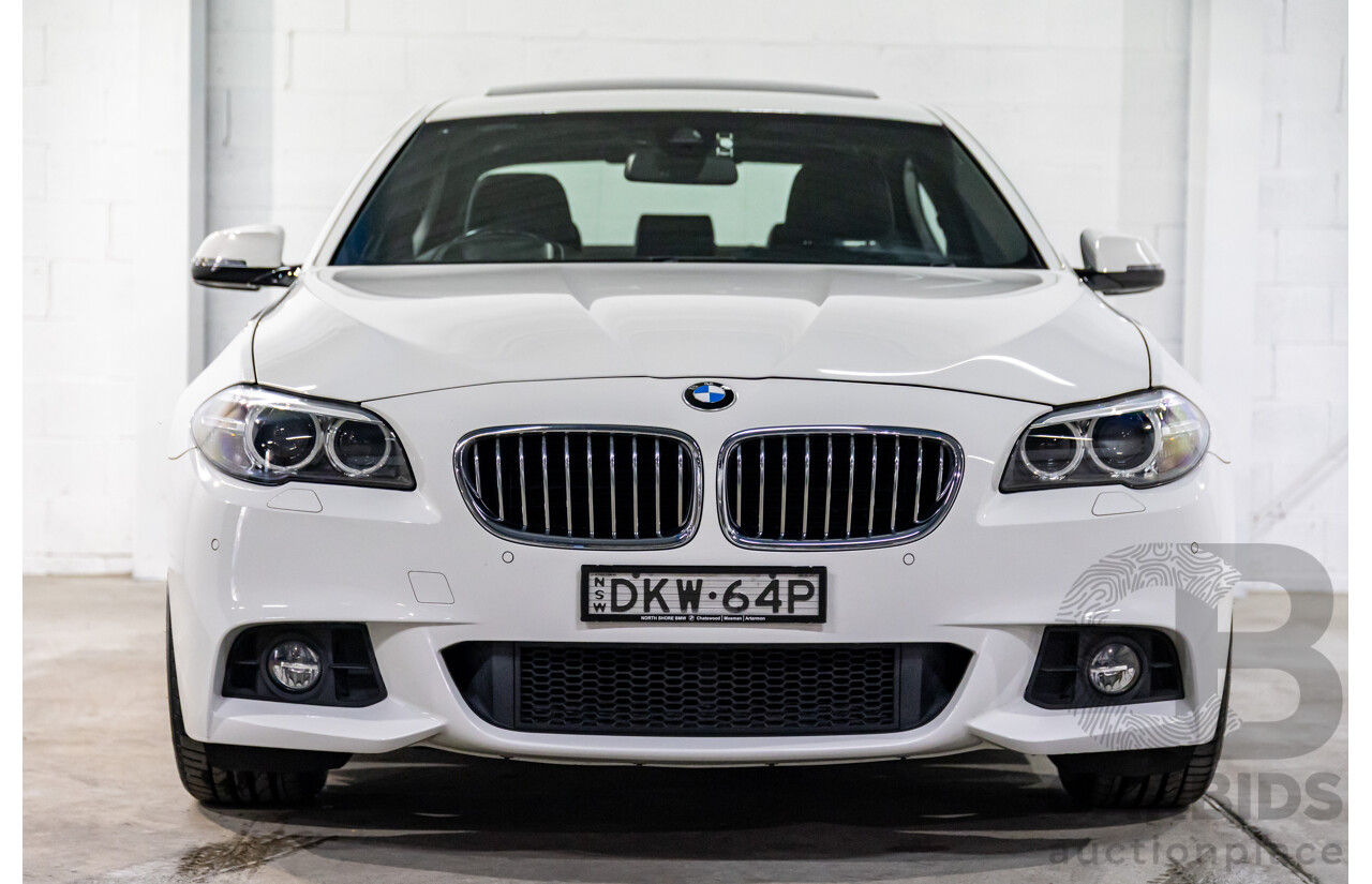 11/2016 BMW 520i M Sport (RWD) F10 MY17 4d Sedan Alpine White Turbo 2.0L
