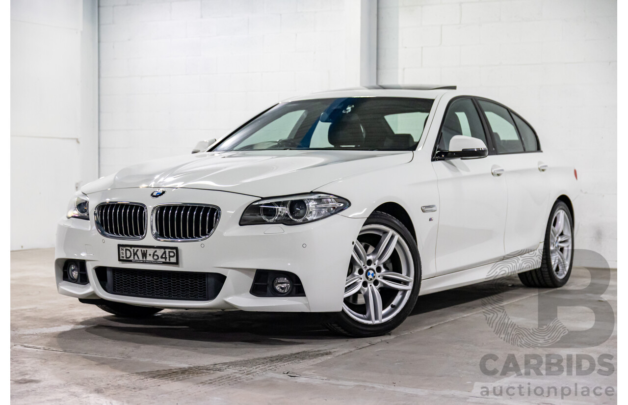 11/2016 BMW 520i M Sport (RWD) F10 MY17 4d Sedan Alpine White Turbo 2.0L