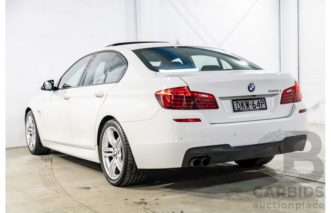 11/2016 BMW 520i M Sport (RWD) F10 MY17 4d Sedan Alpine White Turbo 2.0L