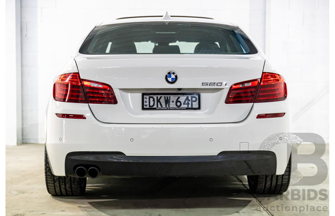 11/2016 BMW 520i M Sport (RWD) F10 MY17 4d Sedan Alpine White Turbo 2.0L
