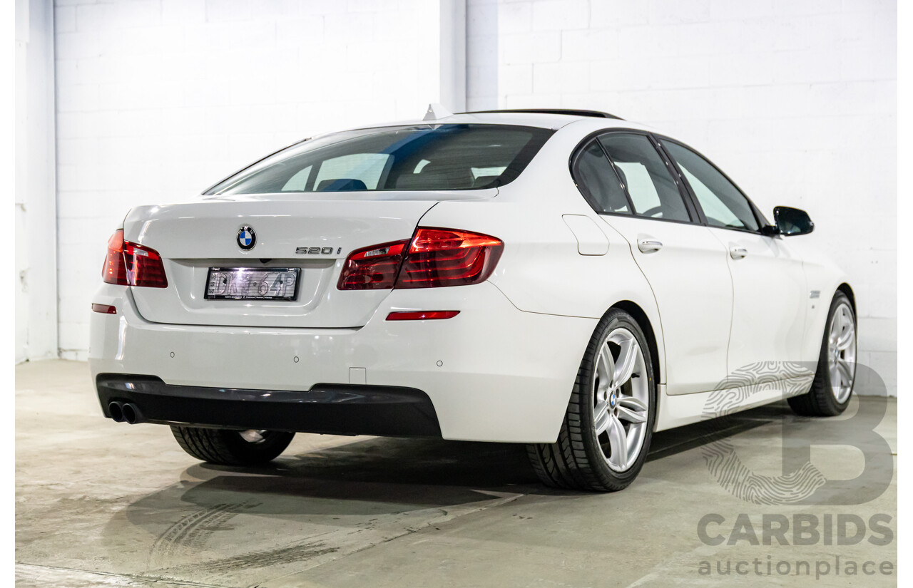 11/2016 BMW 520i M Sport (RWD) F10 MY17 4d Sedan Alpine White Turbo 2.0L