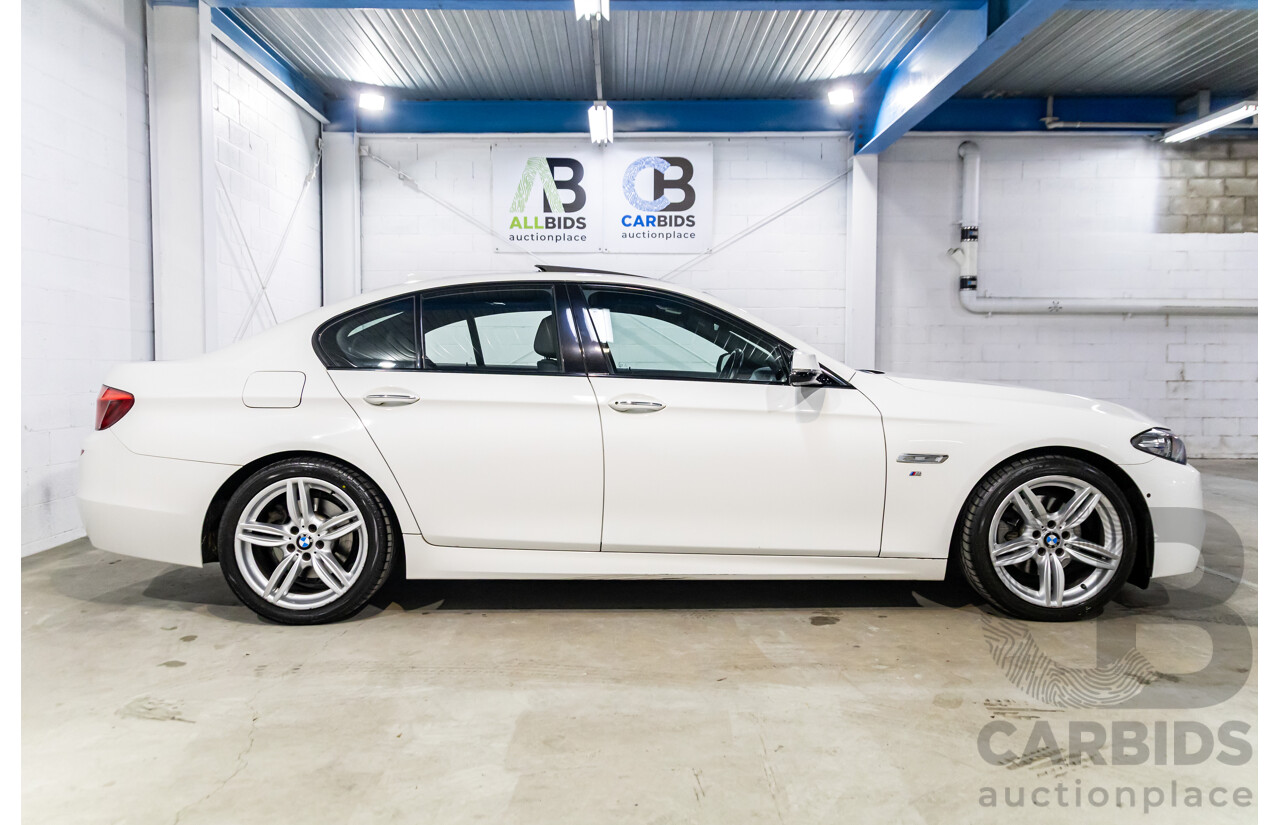 11/2016 BMW 520i M Sport (RWD) F10 MY17 4d Sedan Alpine White Turbo 2.0L
