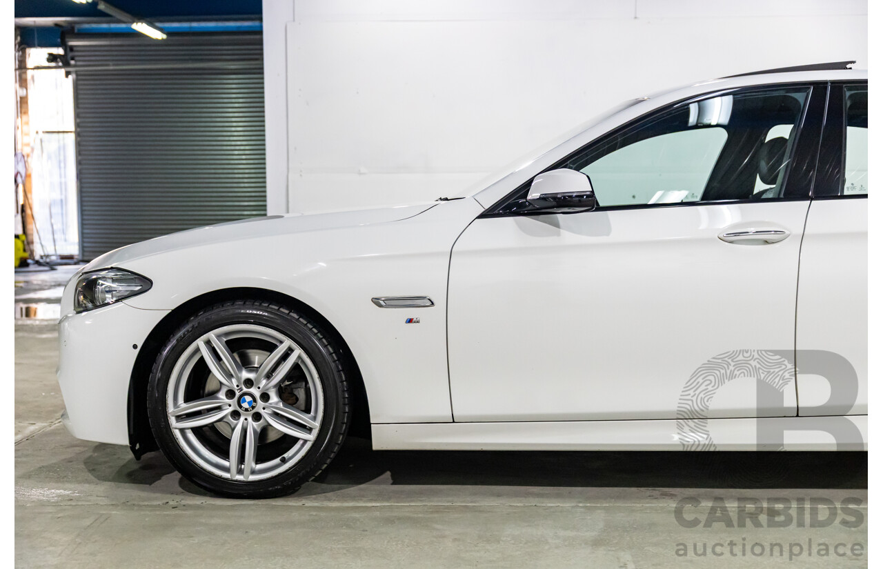 11/2016 BMW 520i M Sport (RWD) F10 MY17 4d Sedan Alpine White Turbo 2.0L