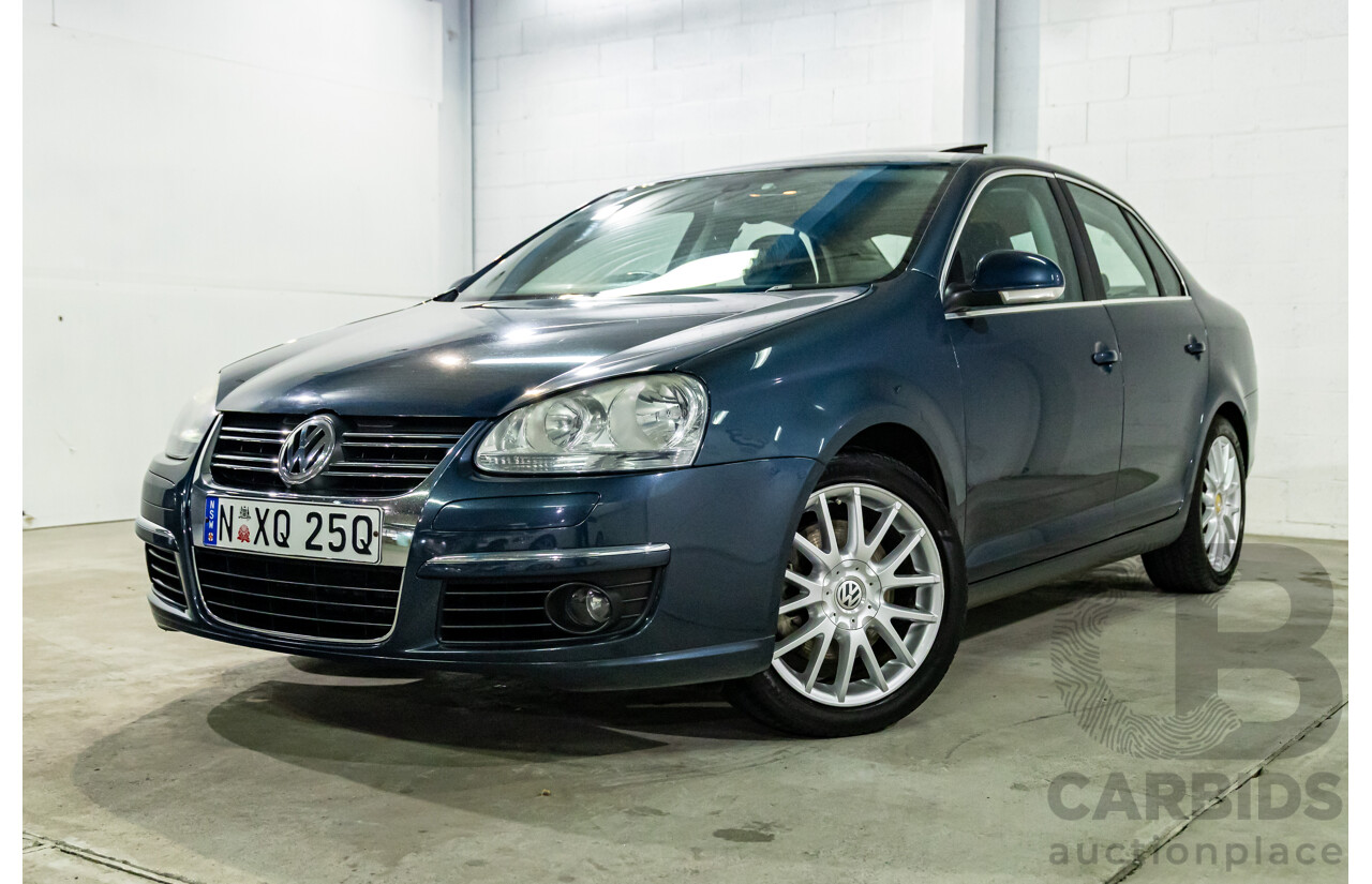 8/2007 Volkswagen Jetta 2.0 Turbo FSI 1KM MY08 4d Sedan Shadow Blue Metallic Turbo 2.0L