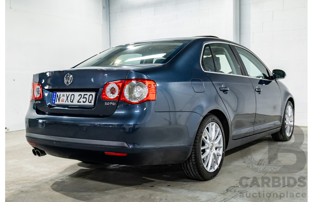 8/2007 Volkswagen Jetta 2.0 Turbo FSI 1KM MY08 4d Sedan Shadow Blue Metallic Turbo 2.0L