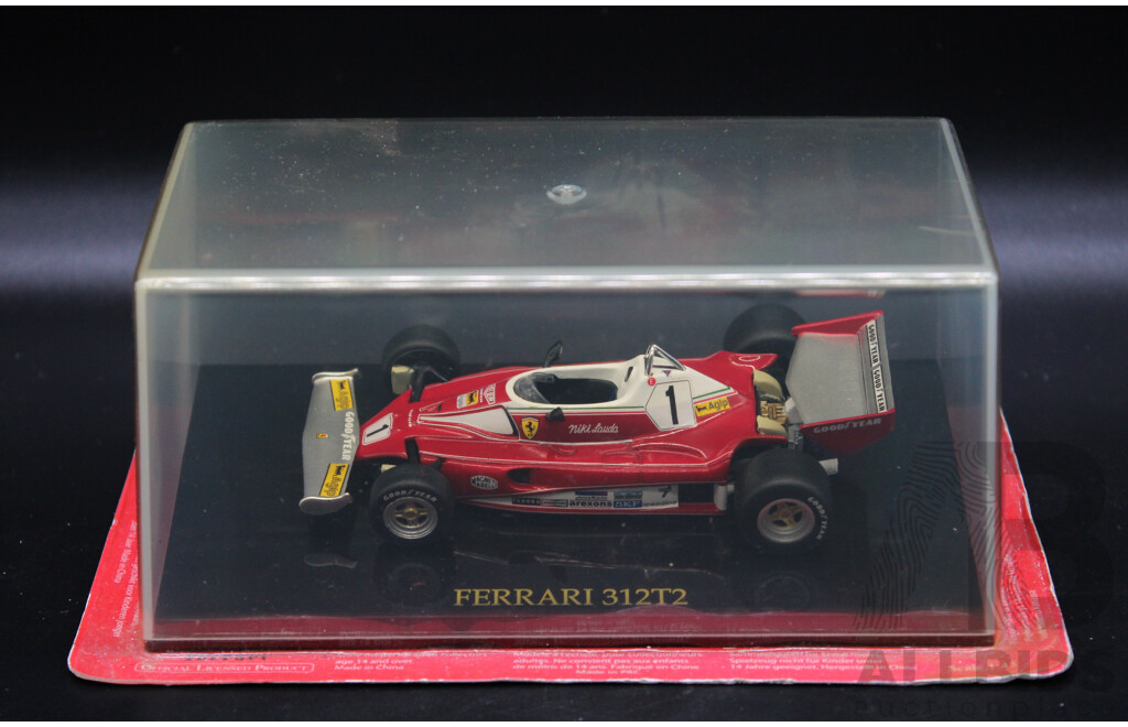 Five Diecast Ferraris Including - 312T2, F312 B2, F310 1996, 312 T4 1979, F2007 - 1:43 Scale