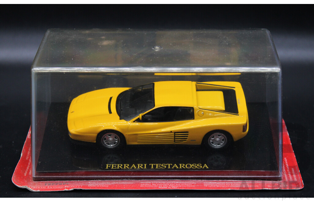 Seven Diecast Yellow Ferrari Collection - 1:43 Scale