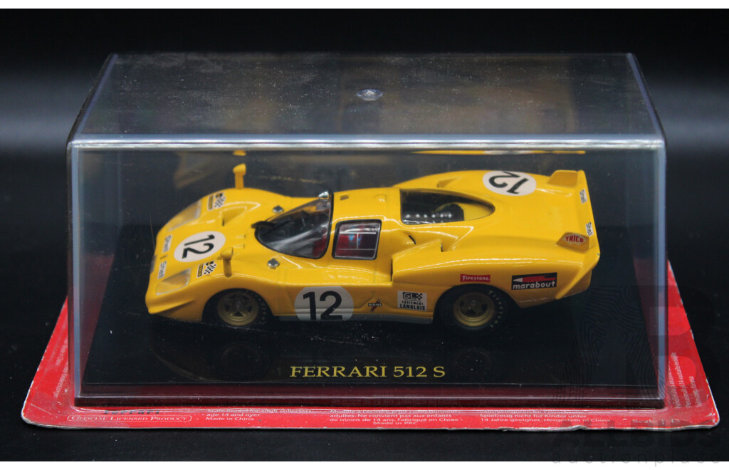 Seven Diecast Yellow Ferrari Collection - 1:43 Scale