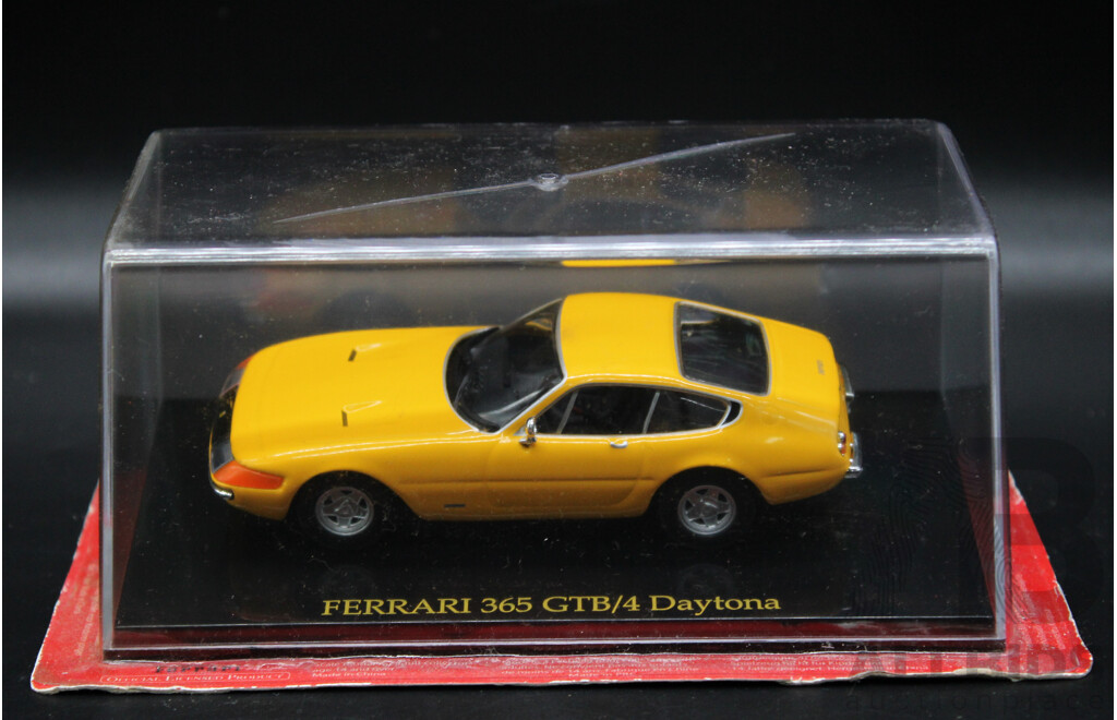 Seven Diecast Yellow Ferrari Collection - 1:43 Scale