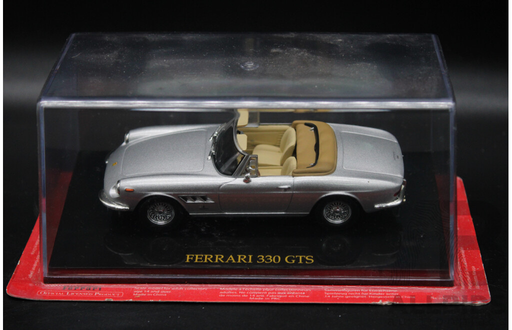 Six Diecast Silver Ferrari Collection - 1:43 Scale