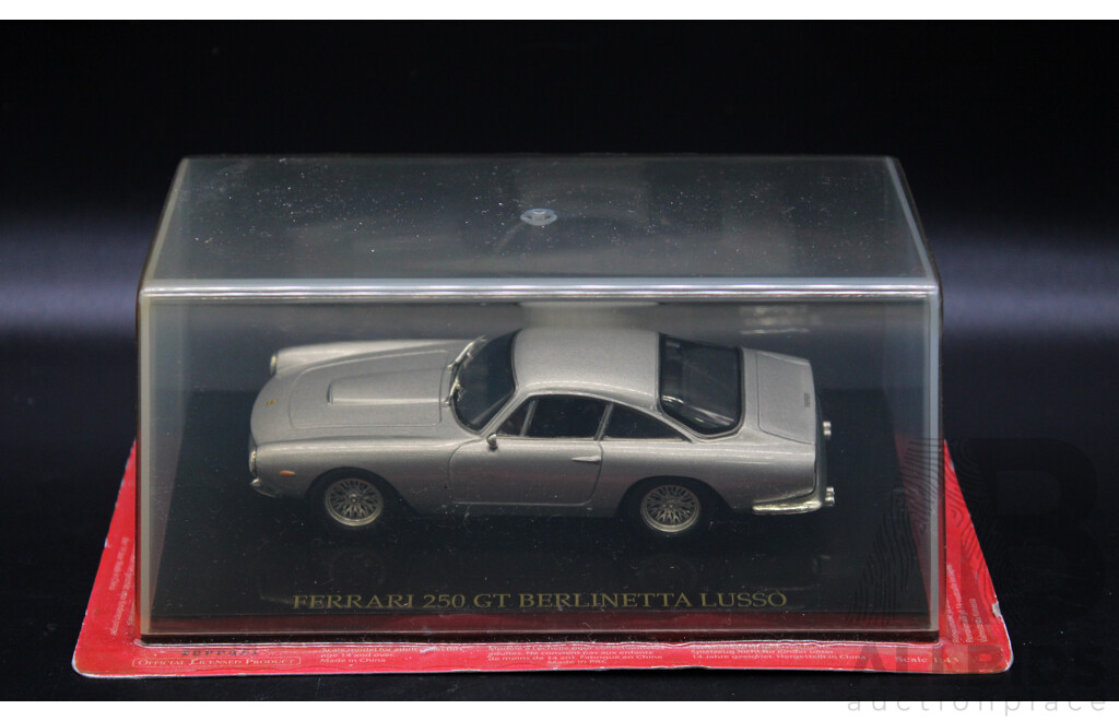 Six Diecast Silver Ferrari Collection - 1:43 Scale