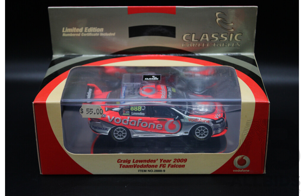 Classic Carlectables Limited Edition Craig Lowndes' Year 2009 Team Falcon 1:43 & Bburago 2006 Subaru World Rally Team 1:32 Diecast Car