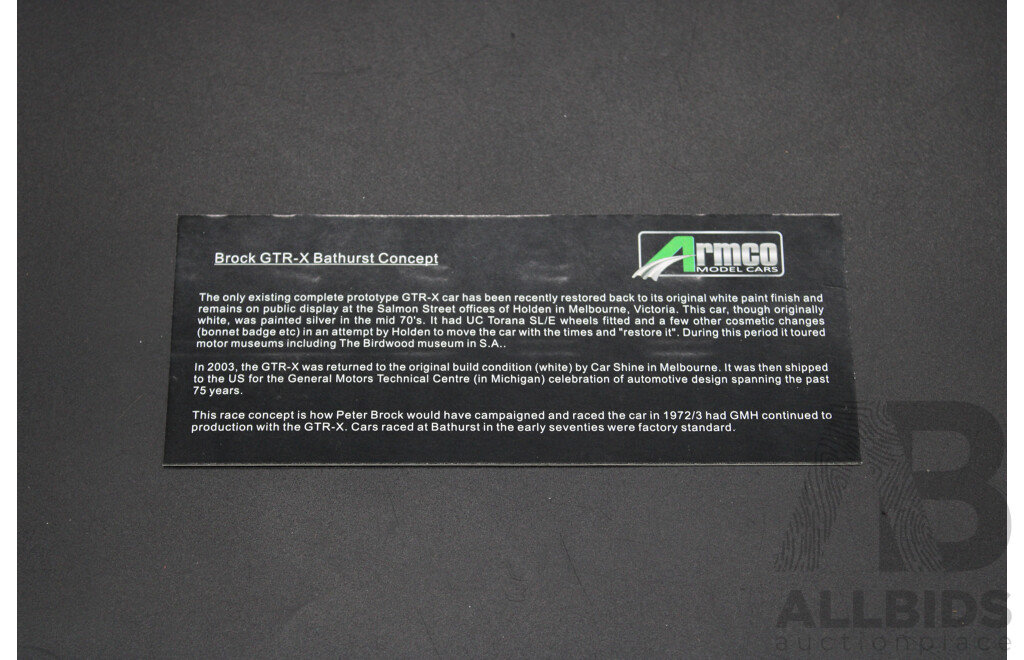 ARMCO Brock GTR-X Bathurst Concept 1:43 Diecast Car