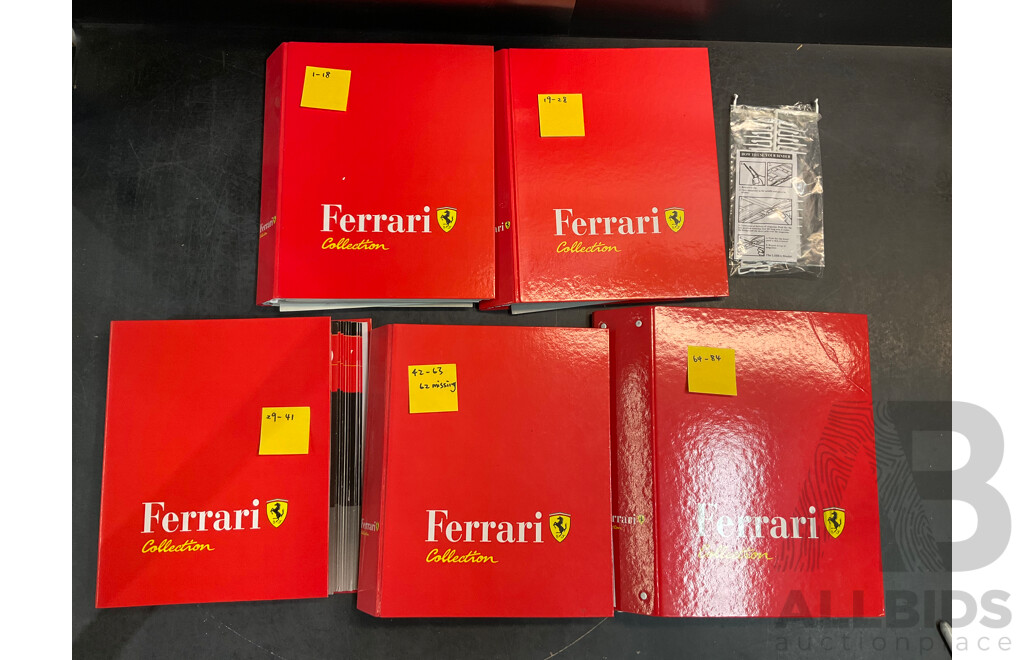 Five Albums of Ferrari Collection Magazine