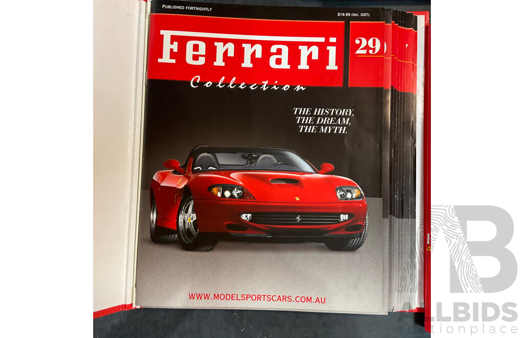 Five Albums of Ferrari Collection Magazine