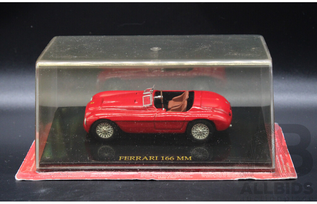 Five Diecast Ferraris Including F333 SP,  250 Testa Rossa, F430 Spider, Auto Avio, 166MM - 1:43 Scale