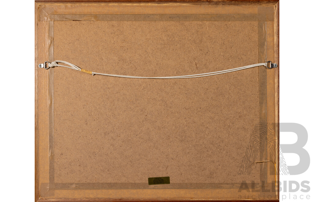 L. Pearson?, (20th Century, British), Wakefield Bridge & Chantry Chapel, Lovely Original Vintage Watercolour, 48 x 58 cm (frame)