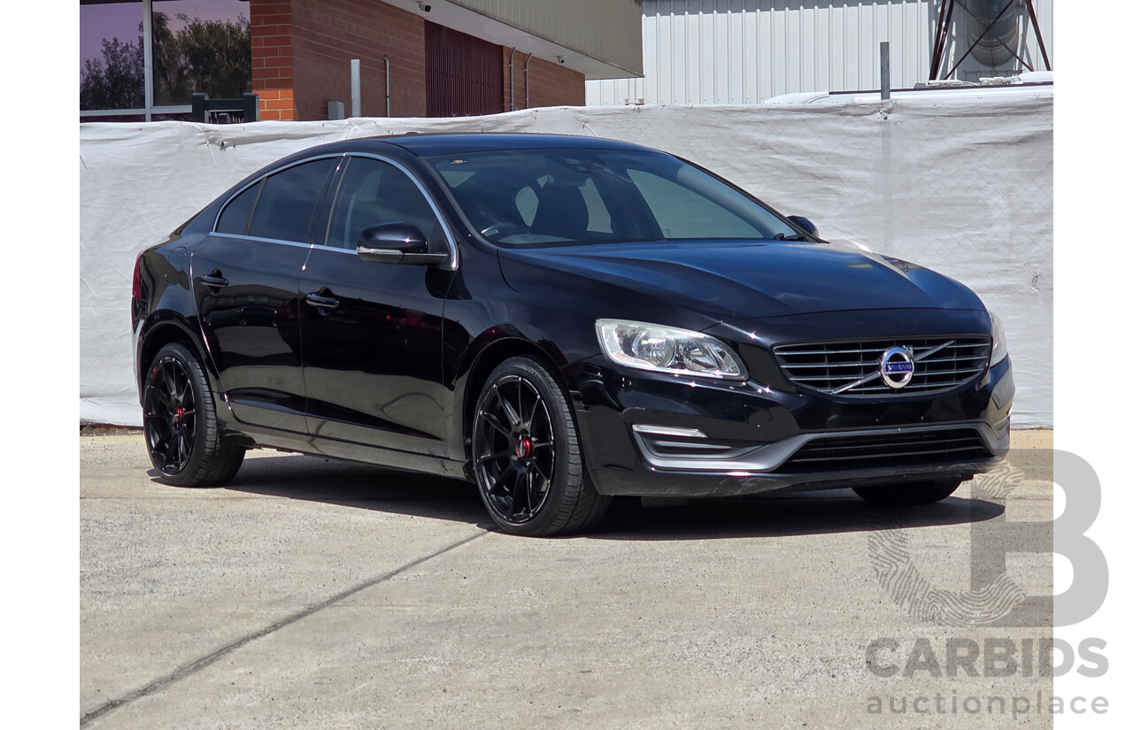4/2014 Volvo S60 D4 Kinetic (AWD) F MY14 4d Sedan Black Turbo Diesel 2.0L