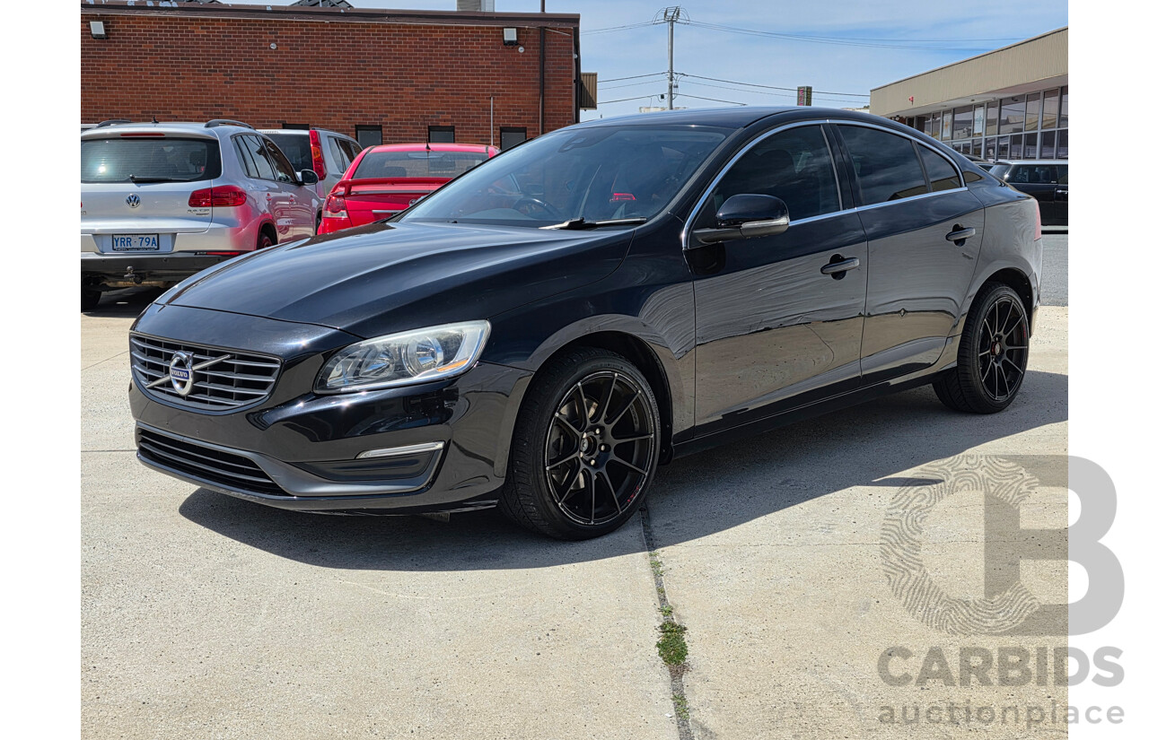 4/2014 Volvo S60 D4 Kinetic (AWD) F MY14 4d Sedan Black Turbo Diesel 2.0L