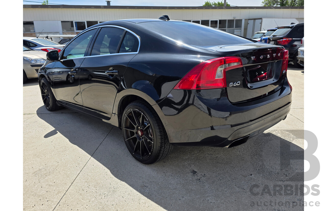 4/2014 Volvo S60 D4 Kinetic (AWD) F MY14 4d Sedan Black Turbo Diesel 2.0L