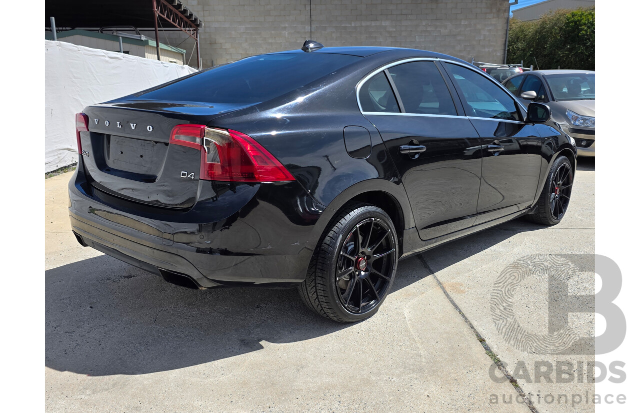 4/2014 Volvo S60 D4 Kinetic (AWD) F MY14 4d Sedan Black Turbo Diesel 2.0L
