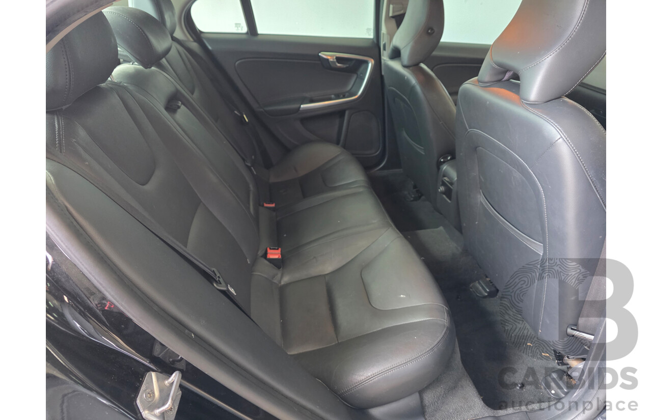 4/2014 Volvo S60 D4 Kinetic (AWD) F MY14 4d Sedan Black Turbo Diesel 2.0L