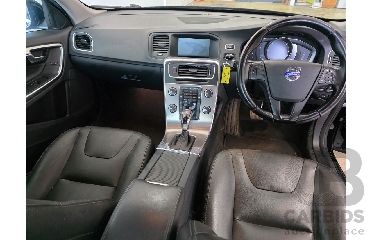 4/2014 Volvo S60 D4 Kinetic (AWD) F MY14 4d Sedan Black Turbo Diesel 2.0L