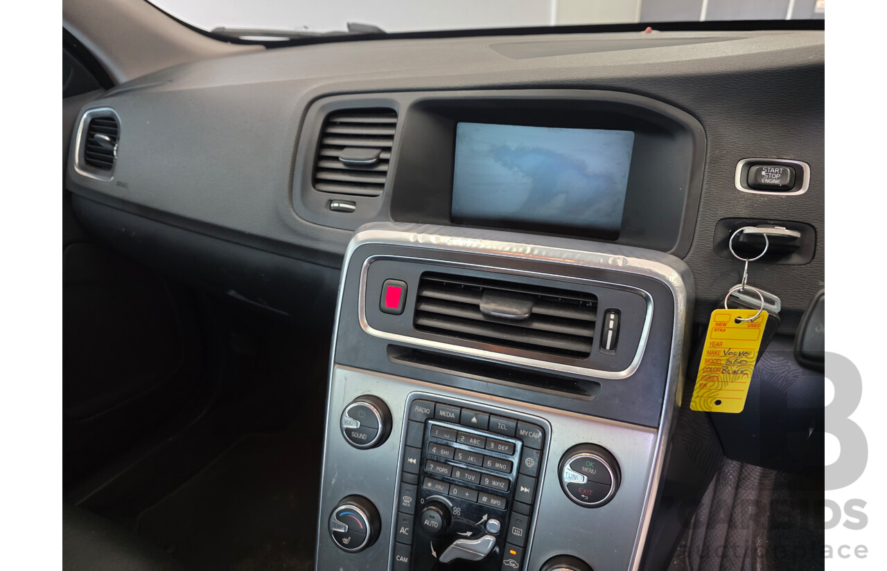 4/2014 Volvo S60 D4 Kinetic (AWD) F MY14 4d Sedan Black Turbo Diesel 2.0L