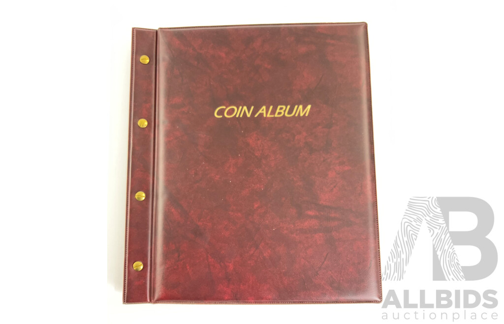 Album of Australian Coins Including Twenty Cents Consecutive 1966 to 1982, 1996 to 2002, 2004 to 2013 One Two, Five, Ten Fifty Cent Semi Consecutive Runs 1966 to 2012