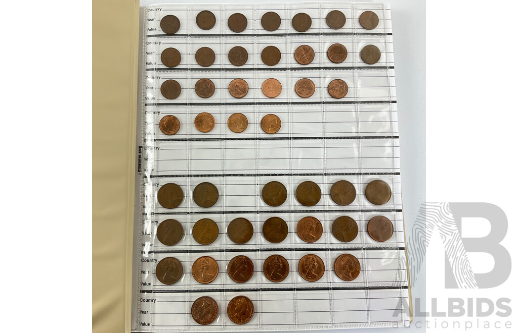 Album of Australian Coins Including Twenty Cents Consecutive 1966 to 1982, 1996 to 2002, 2004 to 2013 One Two, Five, Ten Fifty Cent Semi Consecutive Runs 1966 to 2012