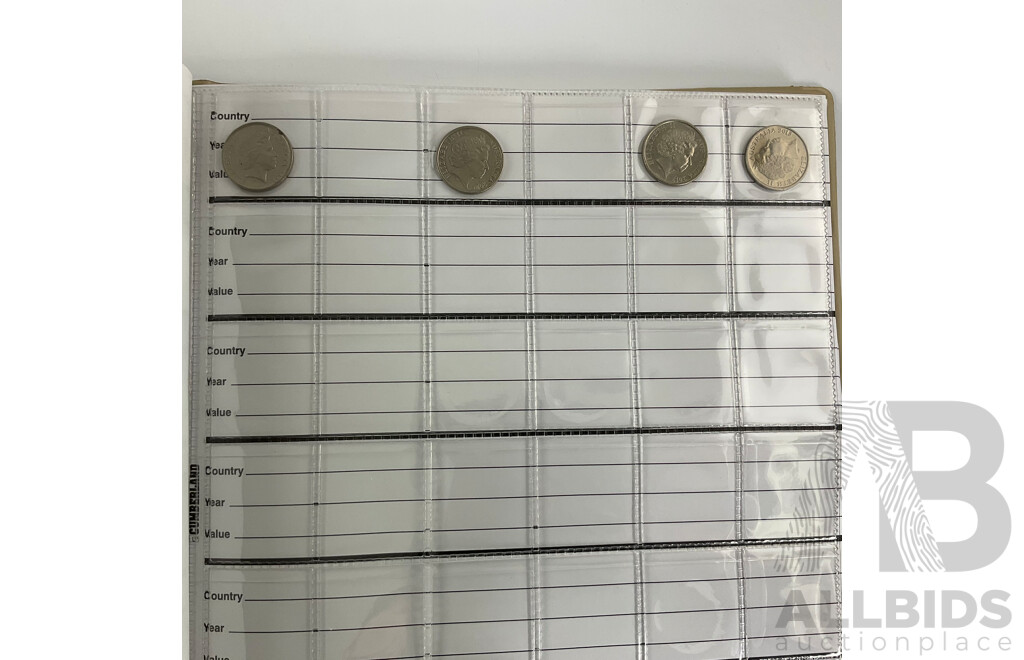 Album of Australian Coins Including Twenty Cents Consecutive 1966 to 1982, 1996 to 2002, 2004 to 2013 One Two, Five, Ten Fifty Cent Semi Consecutive Runs 1966 to 2012