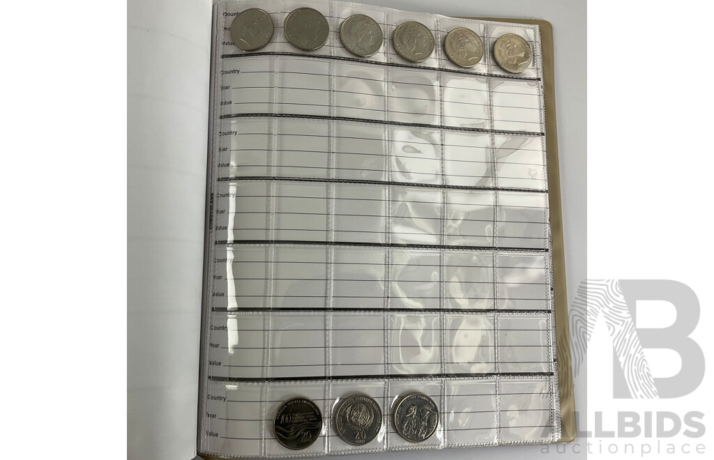 Album of Australian Coins Including Twenty Cents Consecutive 1966 to 1982, 1996 to 2002, 2004 to 2013 One Two, Five, Ten Fifty Cent Semi Consecutive Runs 1966 to 2012