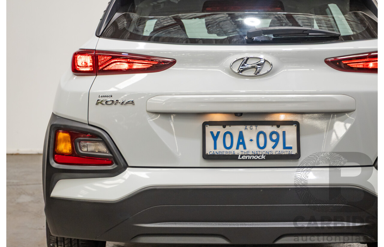 09/2019 Hyundai Kona Go FW OS.2 MY19 4D Wagon White 2.0L