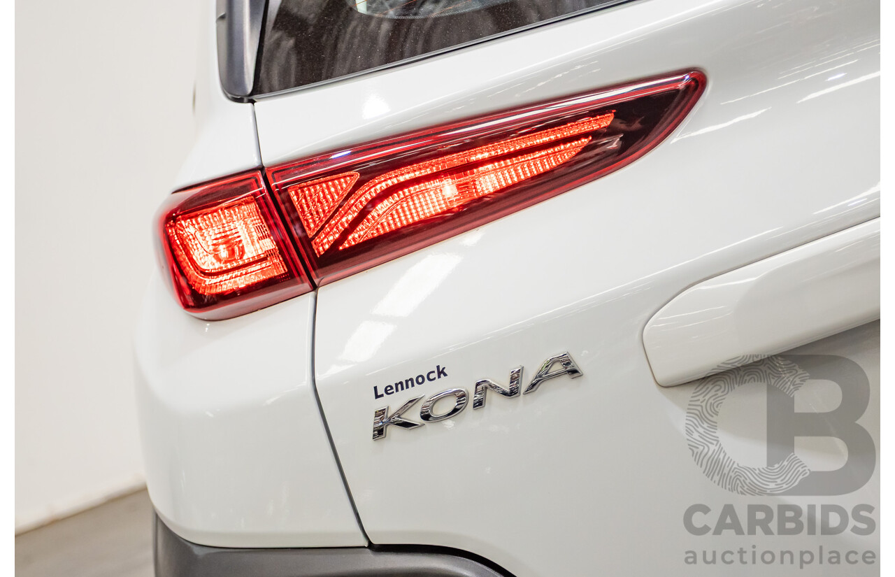 09/2019 Hyundai Kona Go FW OS.2 MY19 4D Wagon White 2.0L