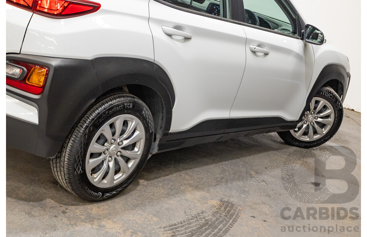 09/2019 Hyundai Kona Go FW OS.2 MY19 4D Wagon White 2.0L
