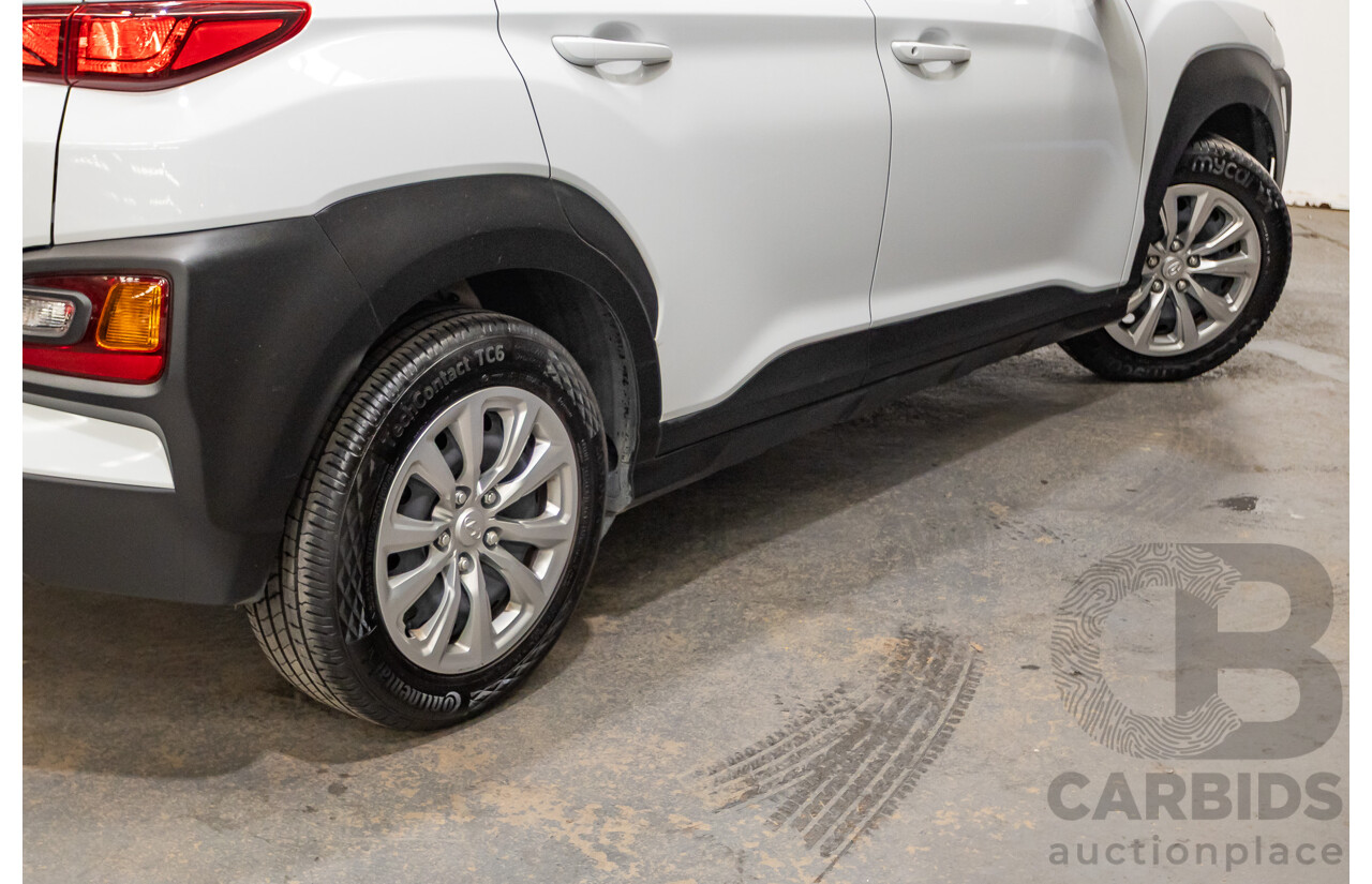 09/2019 Hyundai Kona Go FW OS.2 MY19 4D Wagon White 2.0L