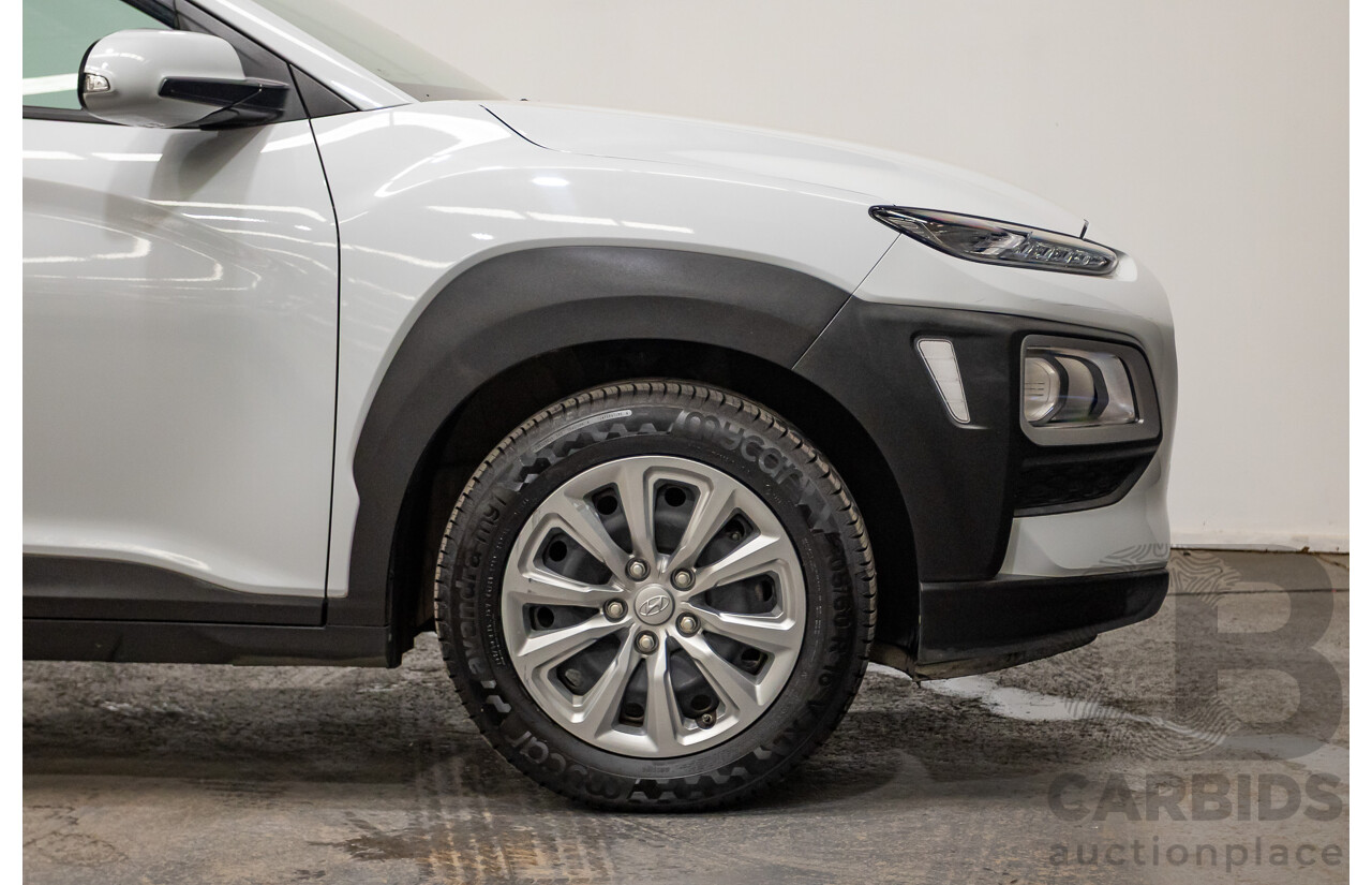 09/2019 Hyundai Kona Go FW OS.2 MY19 4D Wagon White 2.0L
