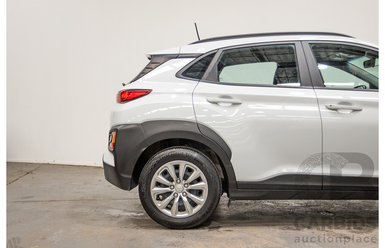 09/2019 Hyundai Kona Go FW OS.2 MY19 4D Wagon White 2.0L