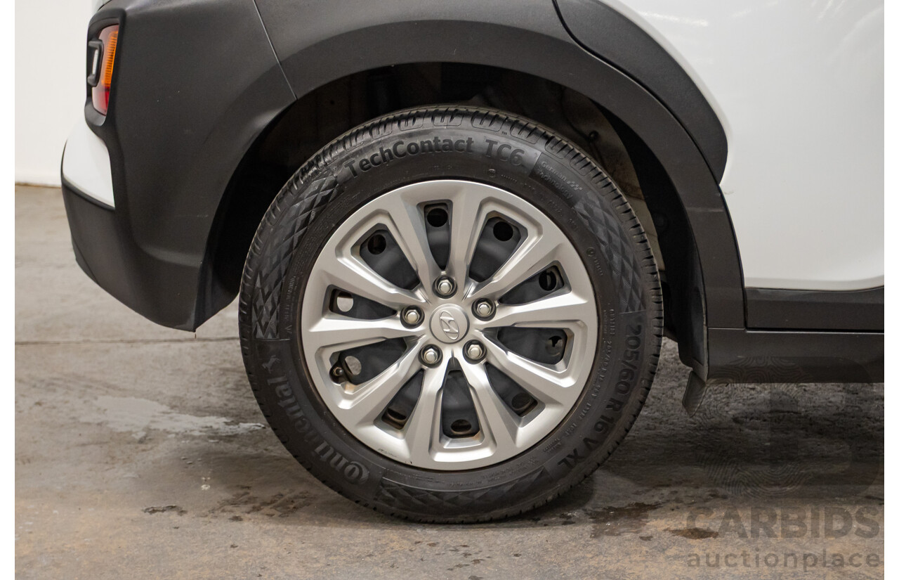 09/2019 Hyundai Kona Go FW OS.2 MY19 4D Wagon White 2.0L