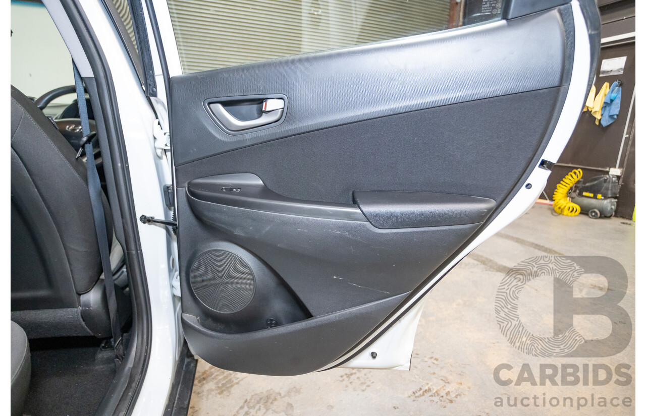 09/2019 Hyundai Kona Go FW OS.2 MY19 4D Wagon White 2.0L