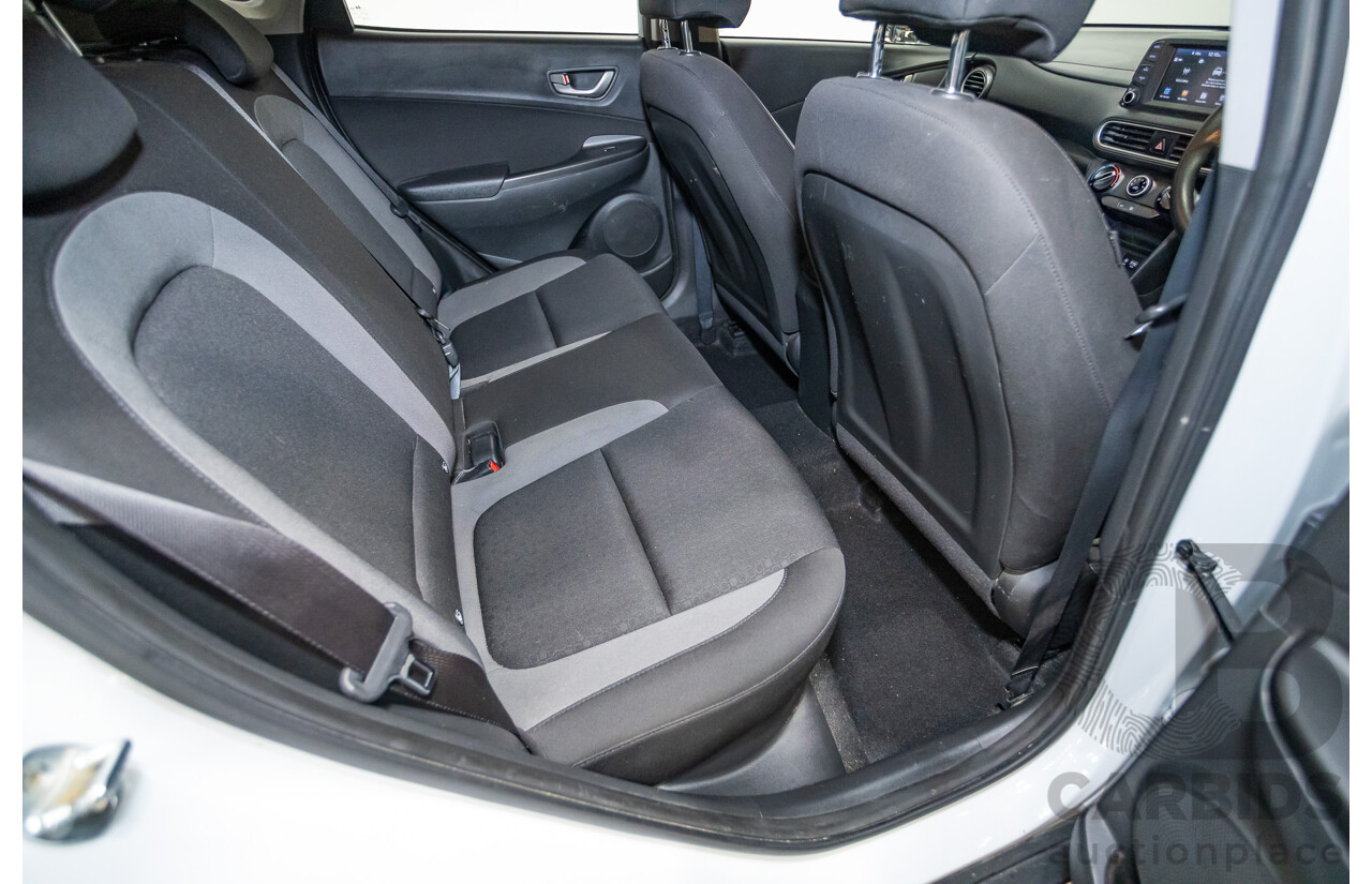 09/2019 Hyundai Kona Go FW OS.2 MY19 4D Wagon White 2.0L