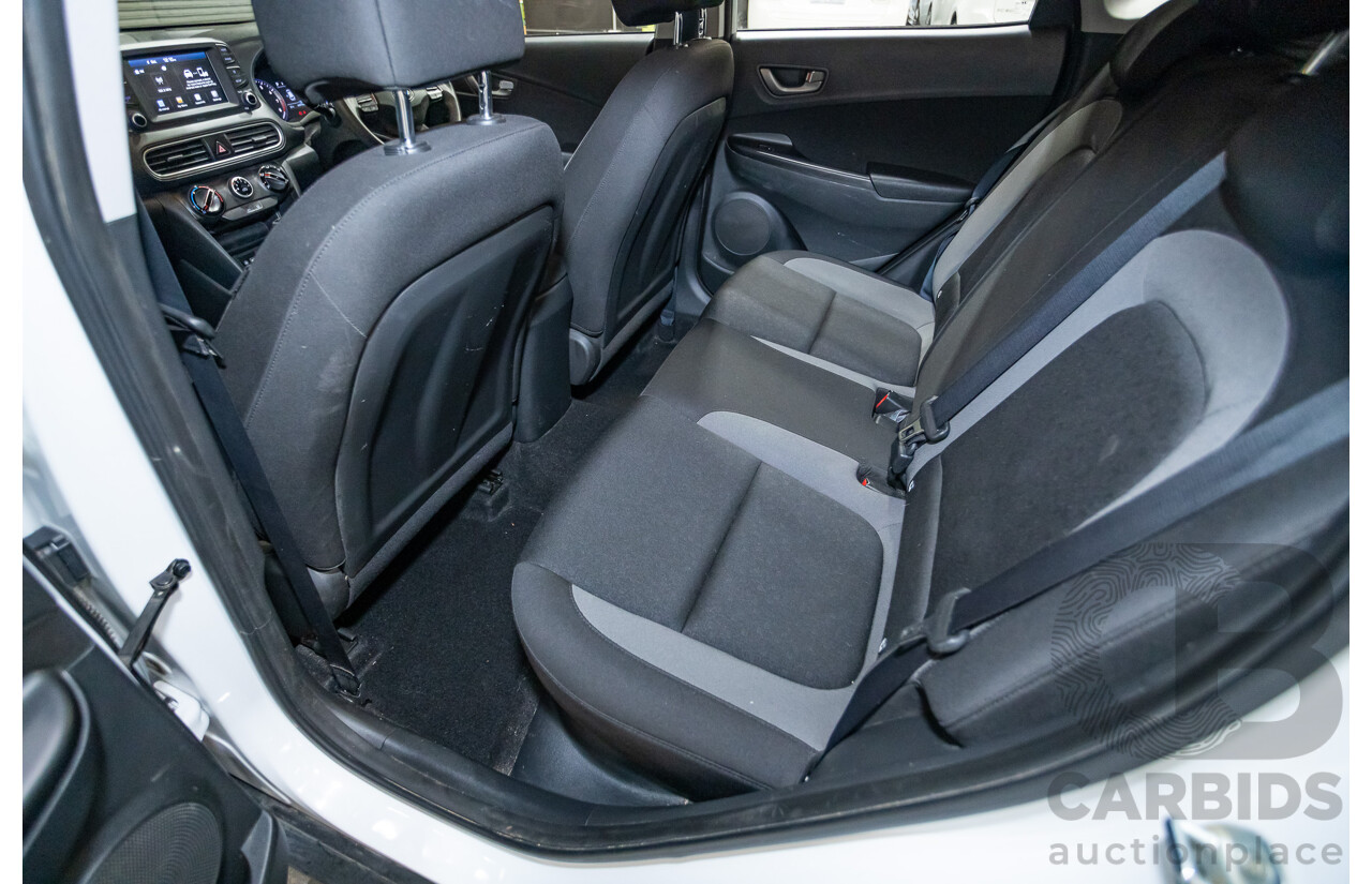 09/2019 Hyundai Kona Go FW OS.2 MY19 4D Wagon White 2.0L
