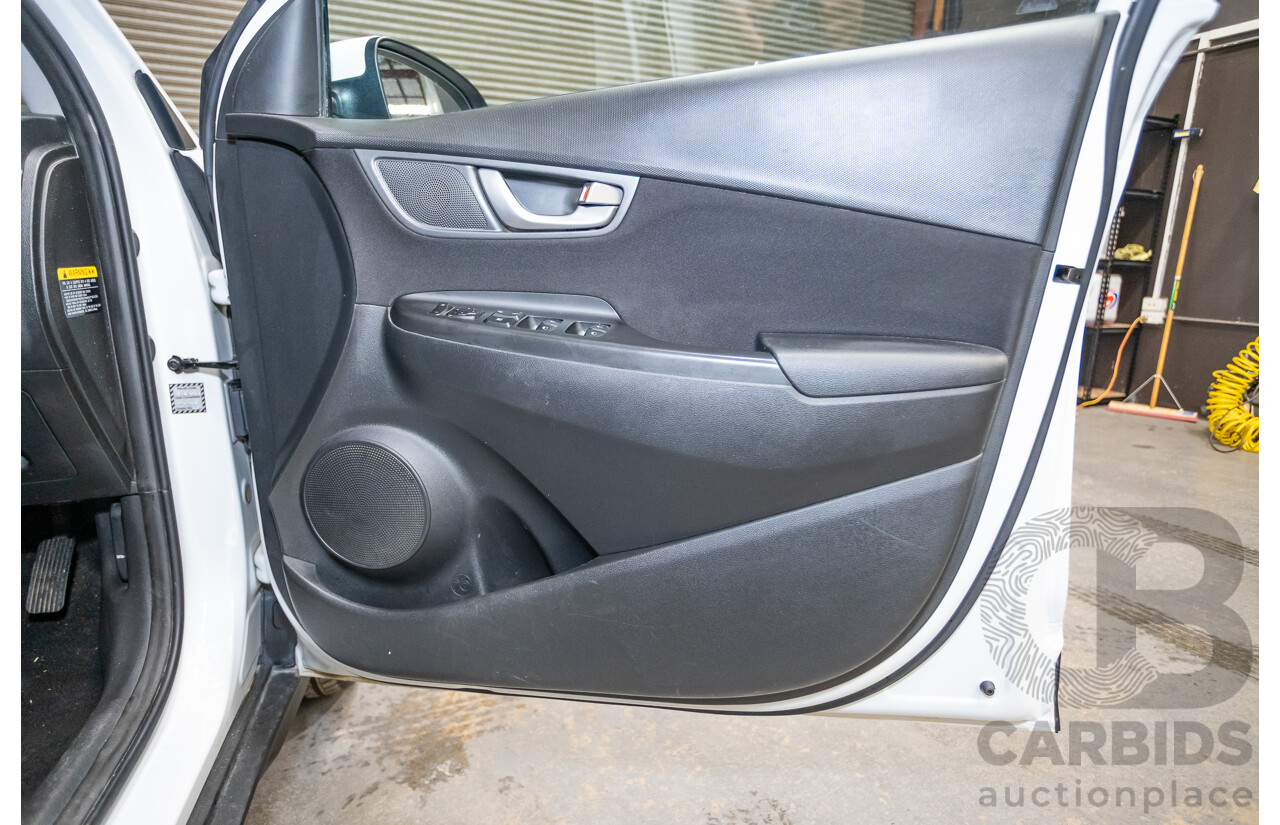 09/2019 Hyundai Kona Go FW OS.2 MY19 4D Wagon White 2.0L