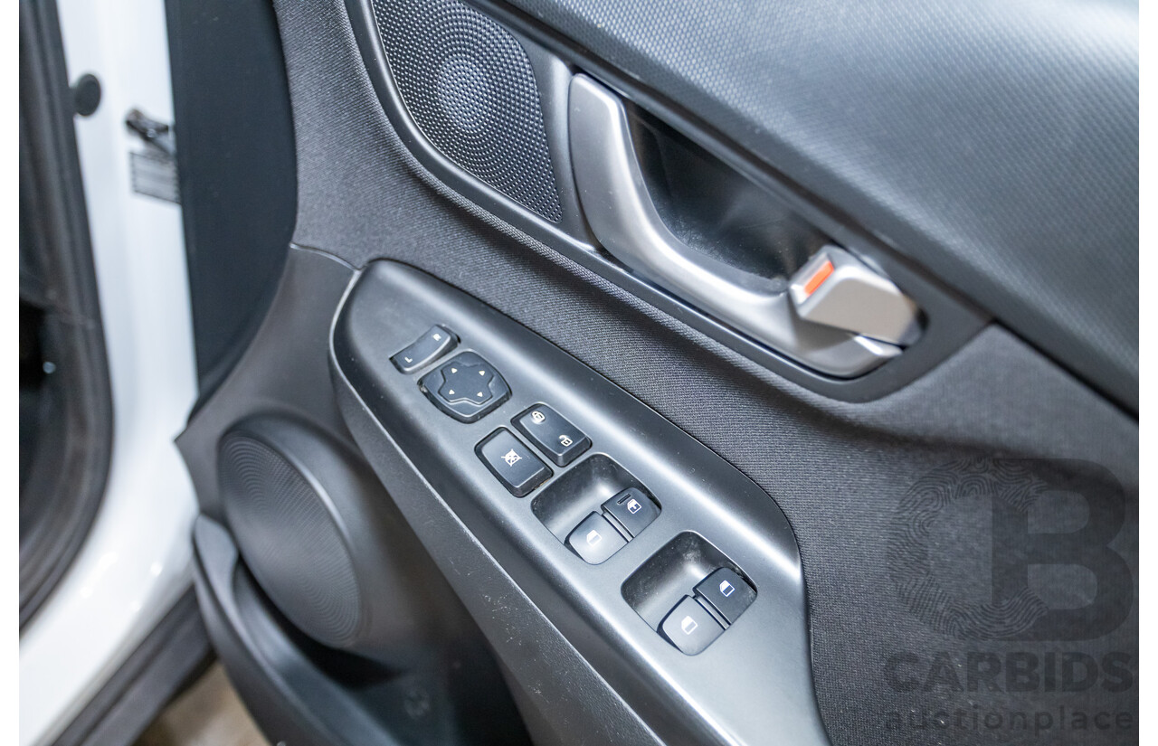 09/2019 Hyundai Kona Go FW OS.2 MY19 4D Wagon White 2.0L